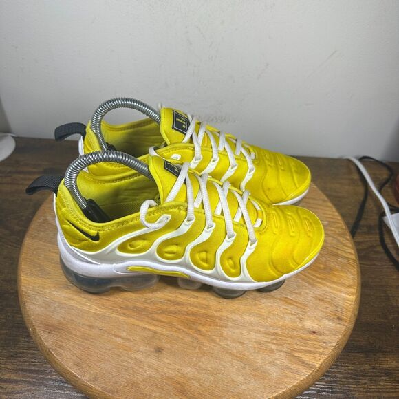 Nike Vapormax Plus Speed Yellow Black Rare White Womens Size